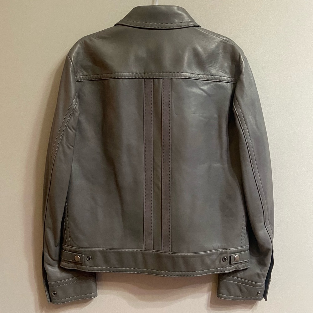 Men’s Coach Leather Blouson Jacket, Size 50 - Picture 4 of 16
